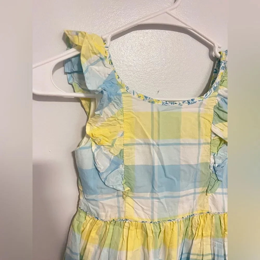 TOMMY BAHAMA Plaid Sleeveless Mid Dress Size 8